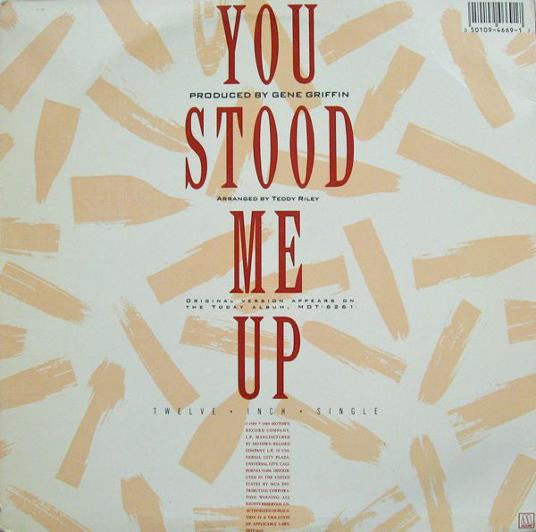 Today : You Stood Me Up (12", Single)