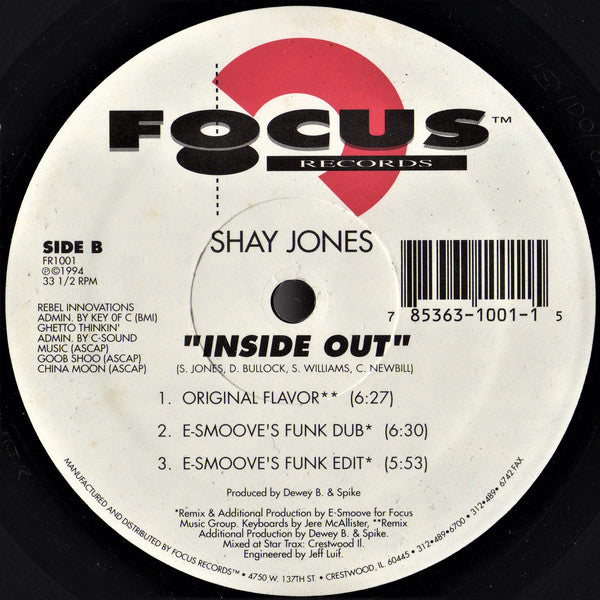 Shay Jones : Inside Out (12")