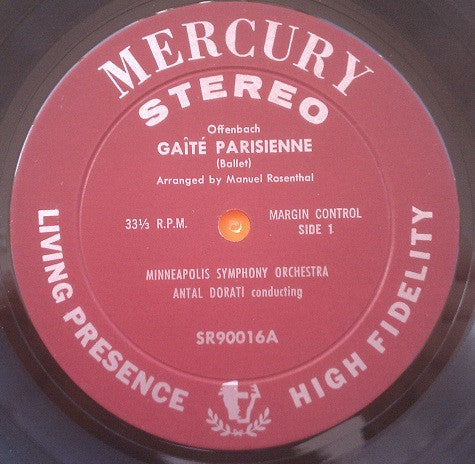 Jacques Offenbach / Johann Strauss Jr., Antal Dorati, Minneapolis Symphony Orchestra : Gaîté Parisienne / Graduation Ball (LP)