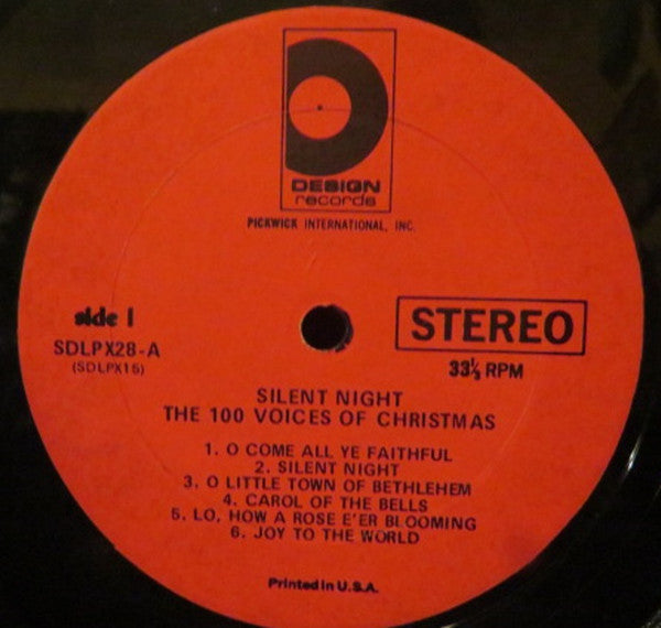 The 100 Voices Of Christmas : Silent Night (LP, RE)