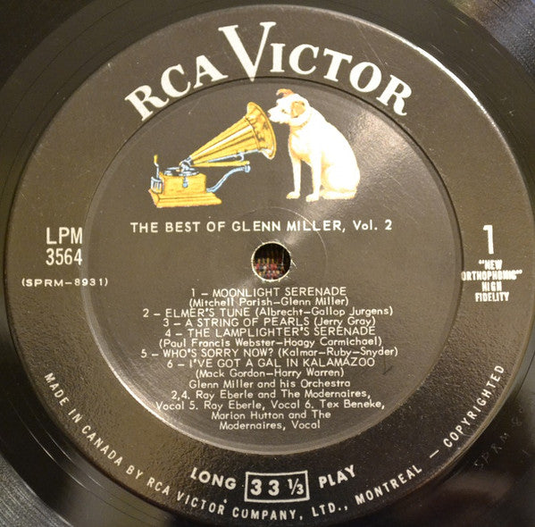 Glenn Miller : The Best Of Glenn Miller Volume 2 (LP, Comp, Mono)