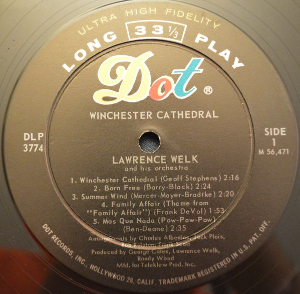 Lawrence Welk : Winchester Cathedral (LP, Mono)