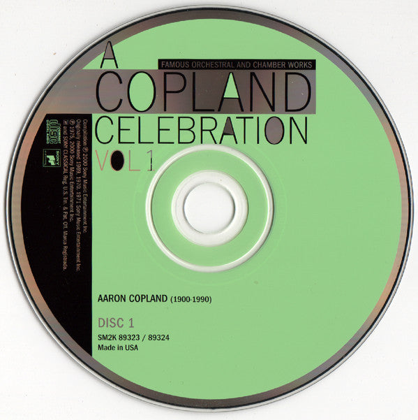 Aaron Copland : A Copland Celebration Vol. 1 (2xCD, Comp)