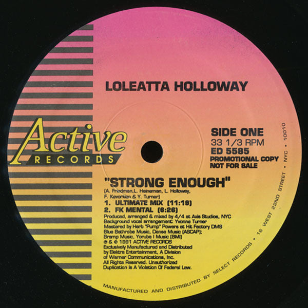 Loleatta Holloway : Strong Enough (12", Ltd, Promo)