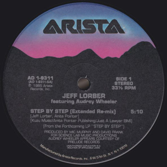 Jeff Lorber Featuring Audrey Wheeler : Step By Step (12", RCA)