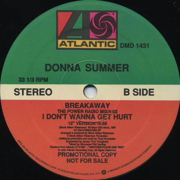 Donna Summer : Breakaway (12", Promo)