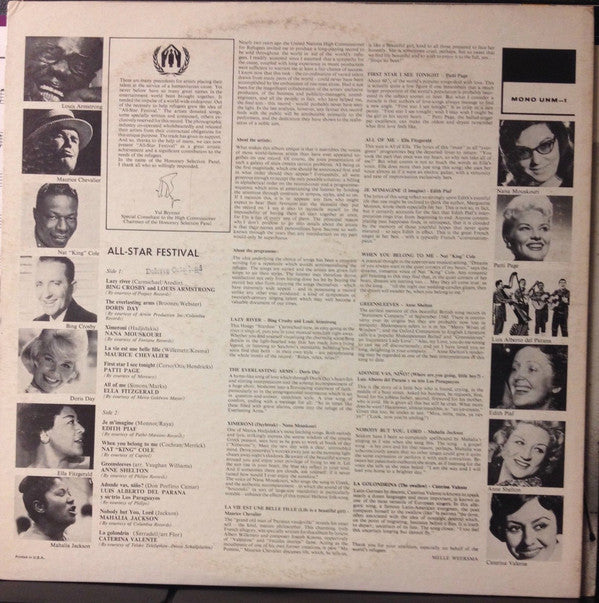 Various : All Star Festival (LP, Comp)