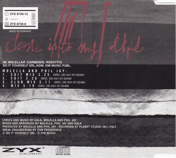 Gala : Come Into My Life (CD, Maxi)