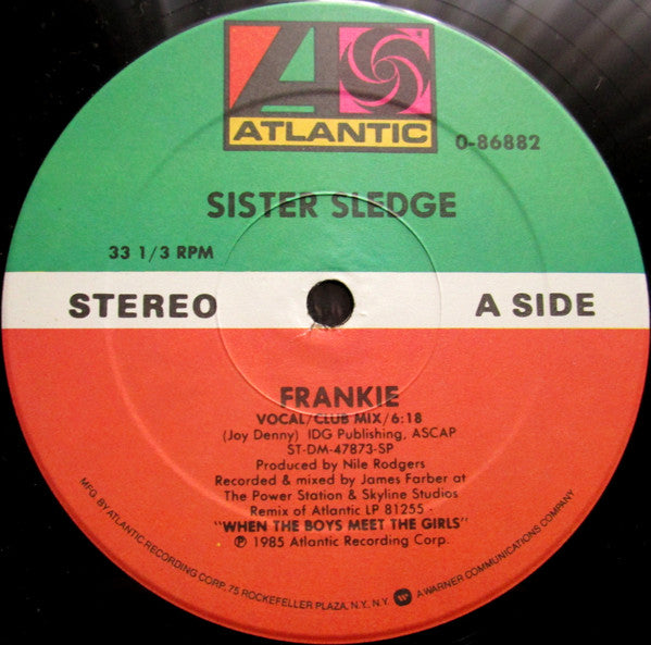Sister Sledge : Frankie (12")