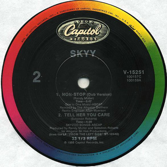 Skyy : Non-Stop (12", Single)