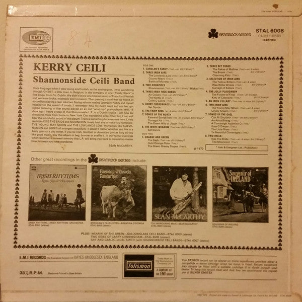 Shannonside Ceili Band : Kerry Ceili (LP)