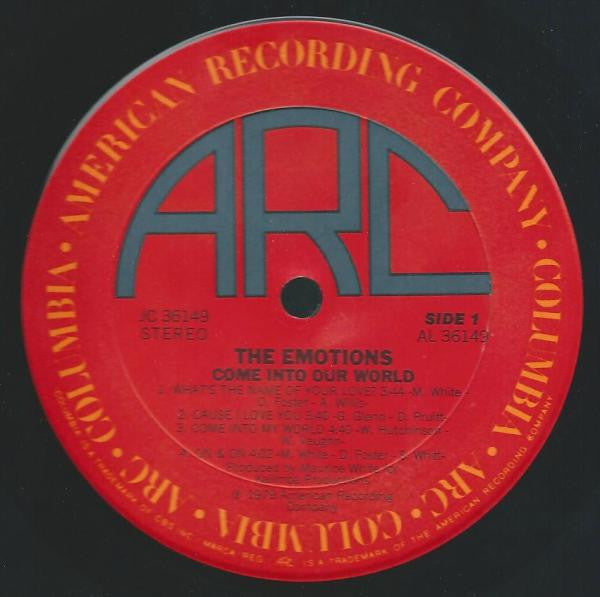 The Emotions : Come Into Our World (LP, Album)