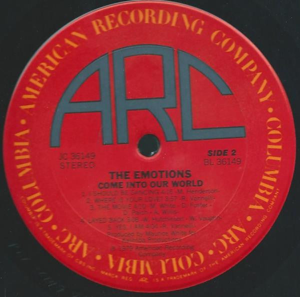 The Emotions : Come Into Our World (LP, Album)