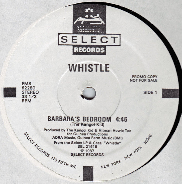 Whistle : Barbara's Bedroom (12", Promo, W/Lbl)