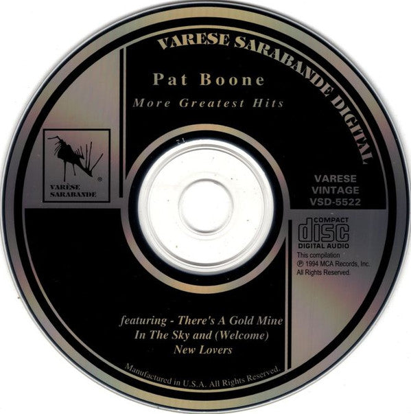 Pat Boone : More Greatest Hits (CD, Comp)