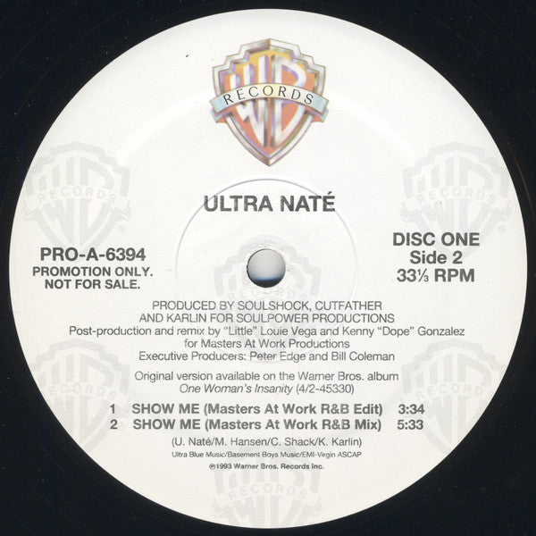 Ultra Naté : Joy / Show Me (2x12", Promo)
