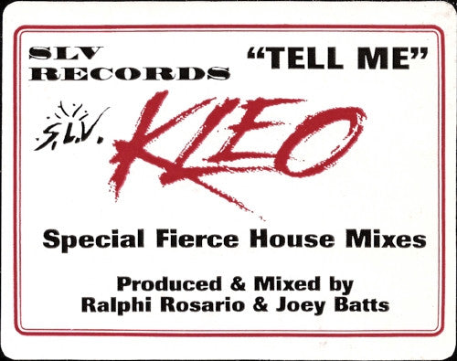 Kleo : Tell  Me (12", Promo)