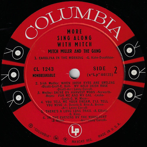 Mitch Miller And The Gang : More Sing Along With Mitch (LP, Album, Mono)