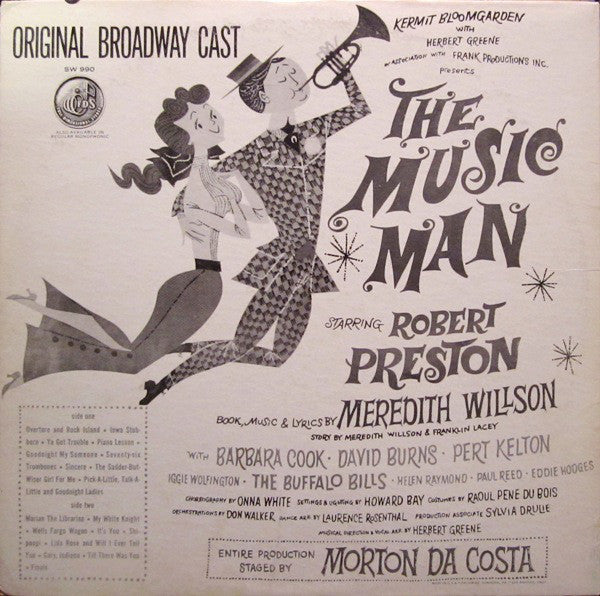 Meredith Willson : Meredith Wilson's The Music Man - Original Cast (LP, Album, RE, Scr)