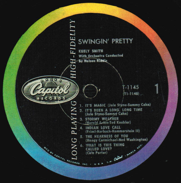 Keely Smith : Swingin' Pretty (LP, Album, Mono)