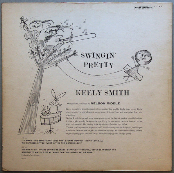 Keely Smith : Swingin' Pretty (LP, Album, Mono)
