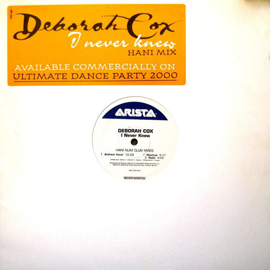 Deborah Cox : I Never Knew (Hani Num Club Mixes) (12", Promo)