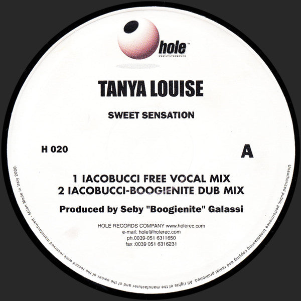 Tanya Louise : Sweet Sensation (12")