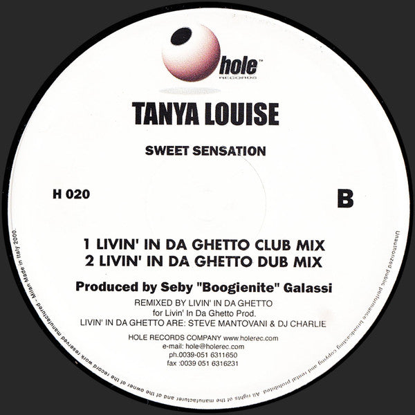 Tanya Louise : Sweet Sensation (12")