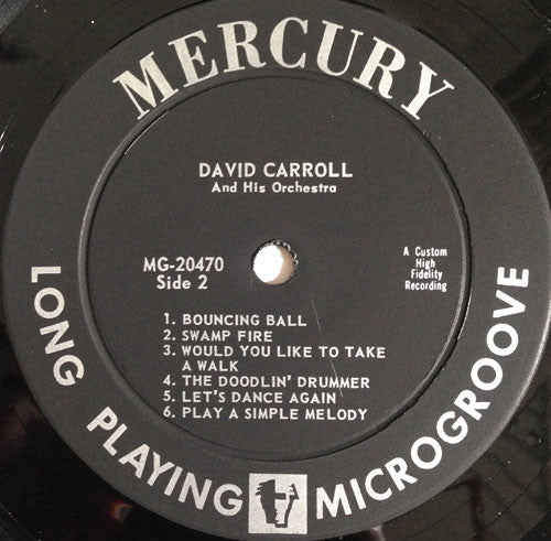 David Carroll & His Orchestra : Let's Dance Again! (LP, Album, Mono)