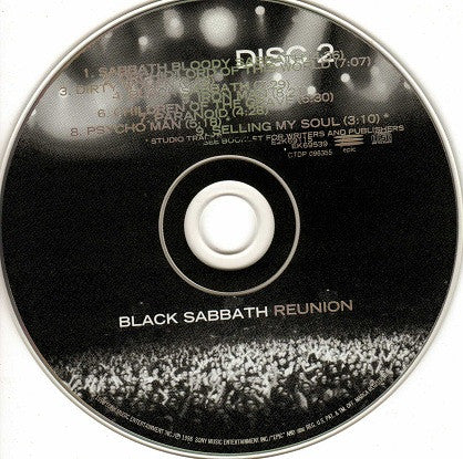 Black Sabbath : Reunion (2xCD, Album, Dig)