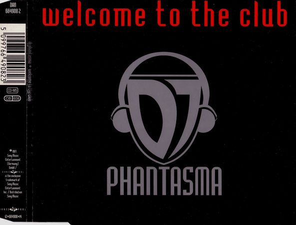 DJ Phantasma : Welcome To The Club (CD, Maxi)