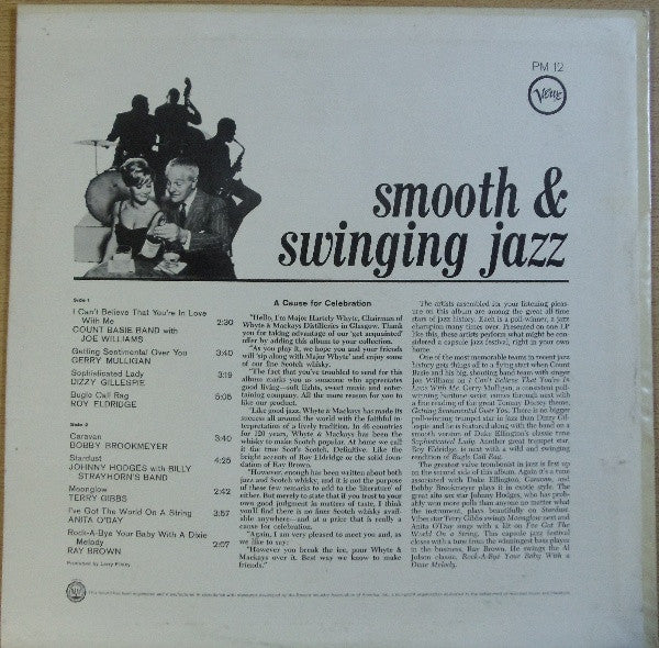 Various : Whyte & Mackays Blended Scotch Whisky Presents Verve's Smooth & Swinging Jazz (LP)