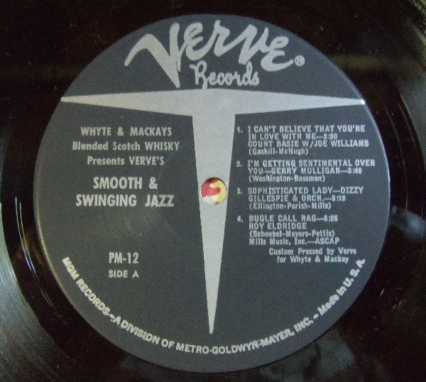 Various : Whyte & Mackays Blended Scotch Whisky Presents Verve's Smooth & Swinging Jazz (LP)