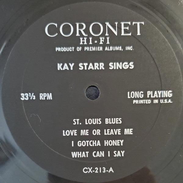 Kay Starr With Martha Tilton & Curt Massey : On Stage (LP, Mono)