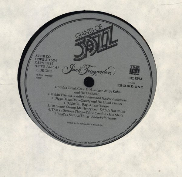 Jack Teagarden : Giants Of Jazz - Jack Teagarden (3xLP, Comp + Box)