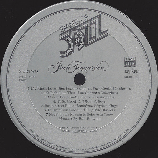 Jack Teagarden : Giants Of Jazz - Jack Teagarden (3xLP, Comp + Box)