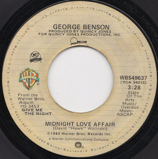 George Benson : Midnight Love Affair (7")