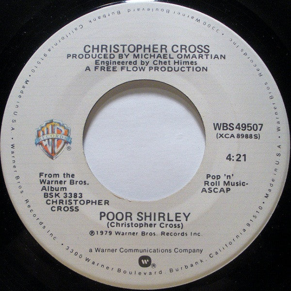 Christopher Cross : Sailing (7", Single, Spe)