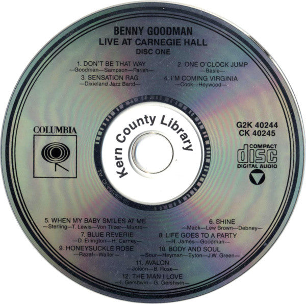 Benny Goodman : Live At Carnegie Hall (2xCD, Album, RE, RM)