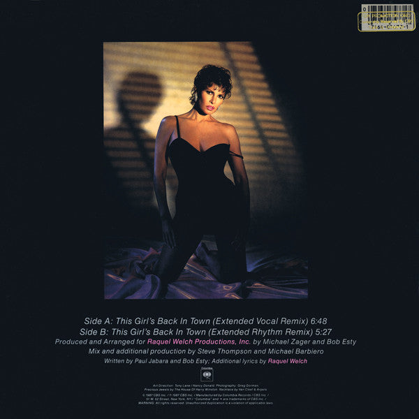 Raquel Welch : This Girl's Back In Town (12", Single)