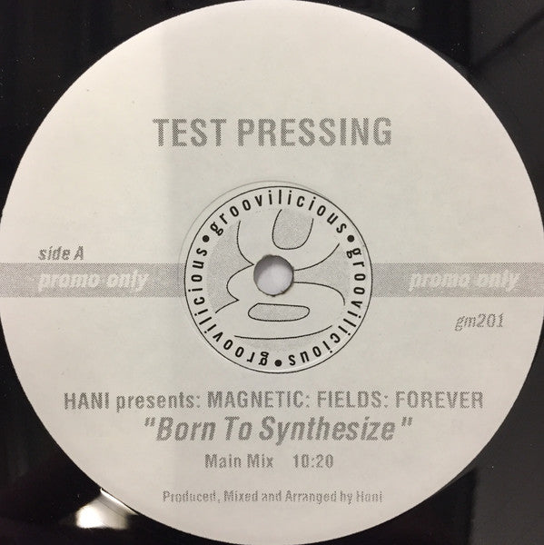 Hani Presents Magnetic: Fields: Forever : Born To Synthesize (12", Promo, TP)