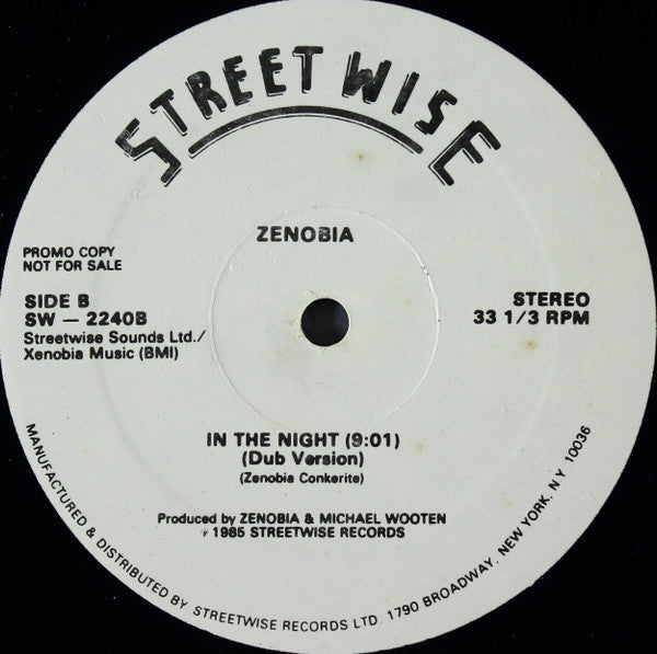 Zenobia Conkerite : In The Night (12", Promo)
