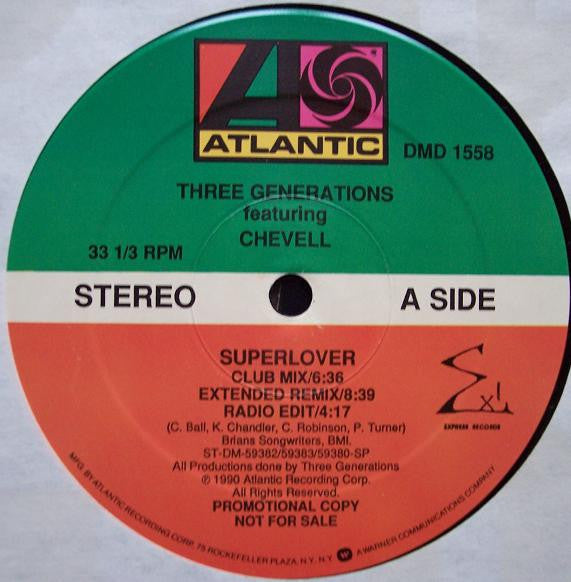 Three Generations Featuring Chevelle : Superlover (12", Promo)