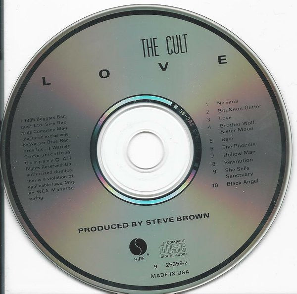 The Cult : Love (CD, Album, RE)