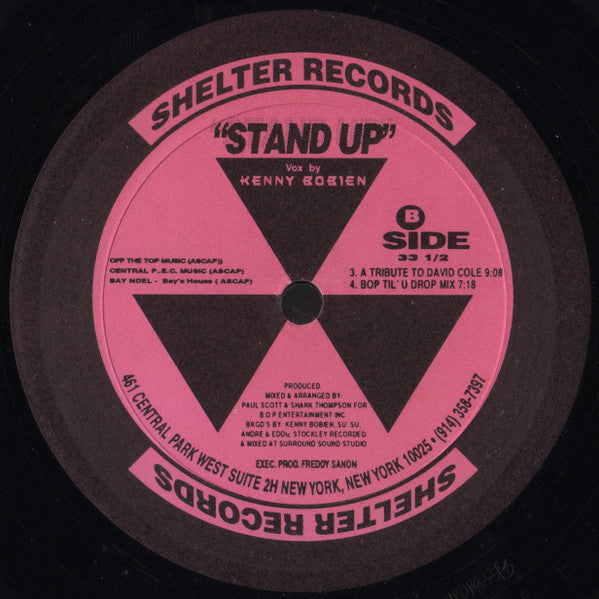 B.O.P. Presents Kenny Bobien : Stand Up (12")