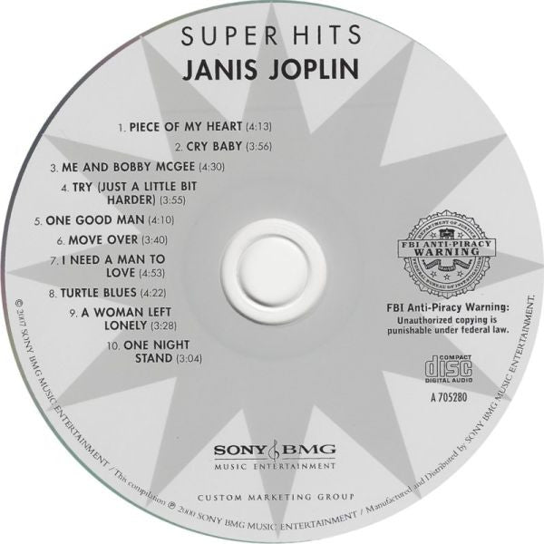 Janis Joplin : Super Hits (CD, Comp, RE)