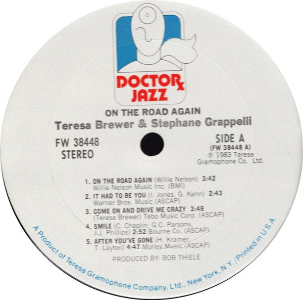 Teresa Brewer, Stéphane Grappelli : On The Road Again (LP)