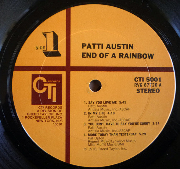 Patti Austin : End Of A Rainbow (LP, Album)