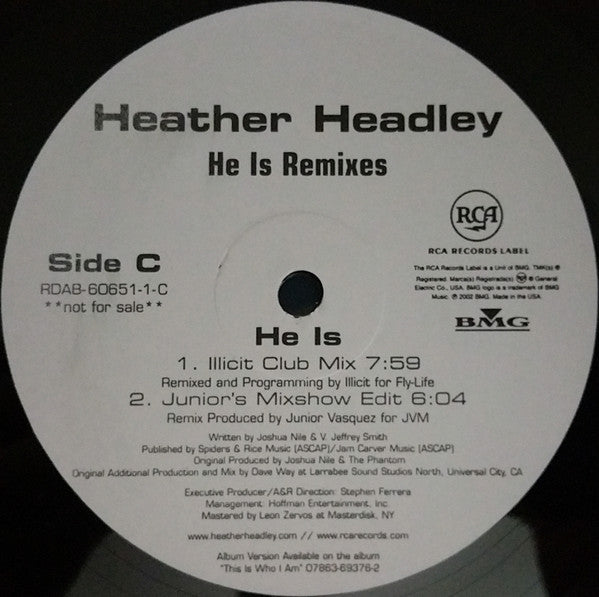 Heather Headley : He Is (2x12", Promo)