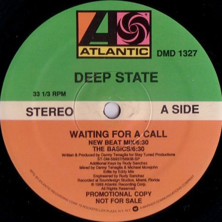 Deep State : Waiting For A Call (12", Promo)